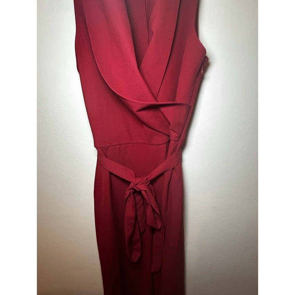 Cupcakes And Cashmere Sweater Sleeveless Red Jumpsuit Size 0‎